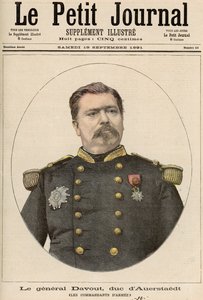 Louis Nicolas Davout tábornok (1770-1823) Auerstaedt hercege, a „Le Petit Journal”-ból, 1891. szeptember 19.